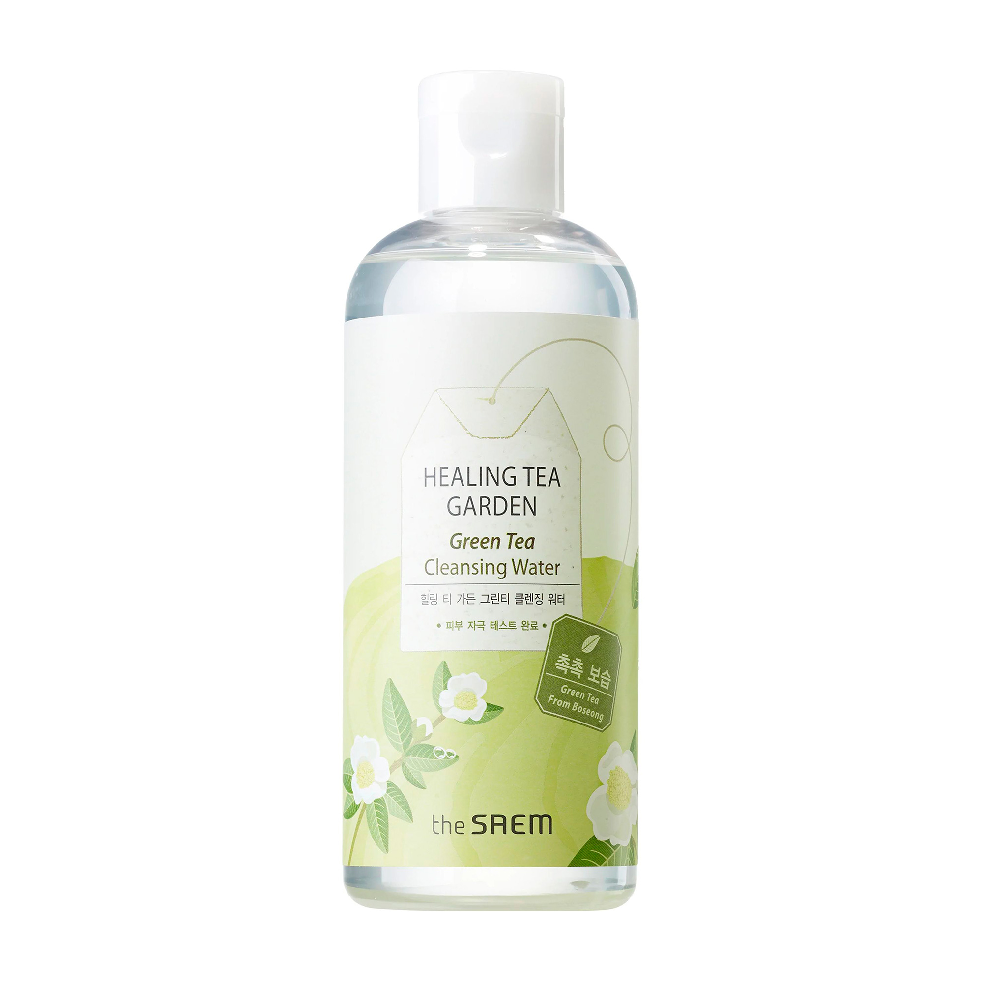 Очищувальна вода для обличчя The Saem Healing Tea Garden Green Tea Cleansing Water з екстрактом зеленого чаю, 300 мл